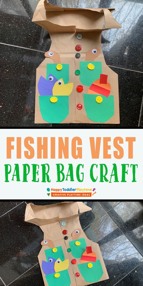 Salmon Crafts Preschool, Fishing Preschool Crafts, Fishing Activities For Preschool, Camping Crafts For Kids Preschool, Camping Crafts For Preschoolers, Camping Art Preschool, Camping Activities For Toddlers, Camping Crafts For Toddlers, Preschool Camping Activities