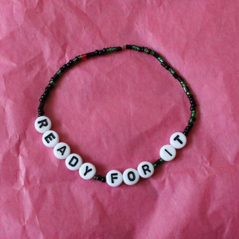 ✫ Handmade Taylor Swift "Ready for It (reputation)"... - Depop Reputation Bracelet, Taylor Swift Reputation, Eras Tour, Beaded Bracelet, Friendship Bracelets, Taylor Swift, Swift, Beaded Bracelets, Bracelet