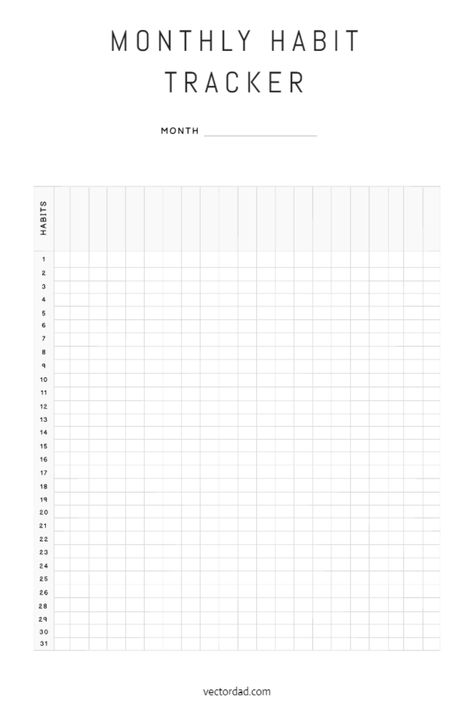 Monthly Tracker Printable, Monthly Habit Tracker Bullet Journal, Habit Tracker Bullet Journal Printable, Tracker Bullet Journal Printable, Habit Tracker Printable Monthly, Printable Goal Tracker, Bullet Journal Templates, Habit Tracker Template, Goals Tracker