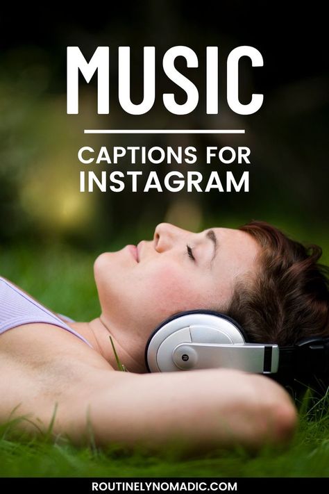 Person with headphones on with words Music Captions for Instagram Short Music Quotes, Music Captions For Instagram, Music Lover Aesthetic, Music Captions, Lover Aesthetic, Aesthetic Captions, Perfect Music, Short Words, Captions For Instagram