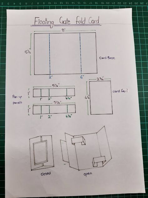 Stampin' it up with Belinda: Floating Gate Fold Card Crafts Printable, Libros Pop-up, Card Sketches Templates, Fancy Fold Card Tutorials, Card Making Templates, Gatefold Cards, Card Making Tips, Step Cards, Interactive Cards