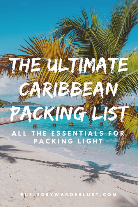 The ultimate packing list for a Caribbean Vacation. No matter what Caribbean island you're headed to, this is the perfect carry-on only packing list that covers everything you need. #caribbeanvacation #caribbeanisland #caribbeanpackinglist #caribbeanvacationcouple #caribbeancheap #caribbeanideas #caribbeandestinations Caribbean Packing List, Carribean Travel, Virgin Islands Vacation, St Thomas Virgin Islands, Beach Vacation Packing List, St John Usvi, Vacation Essentials, Caribbean Destinations, Packing List For Vacation