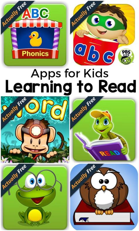 Apps for kids who are learning to read that are actually free. If you are teaching your child to read, you should check these out! Phonics Apps, Learning Websites For Kids, Education Apps, Educational Apps For Kids, Apps For Kids, Learning To Read, Learning Apps, Reading Apps, Learning Websites