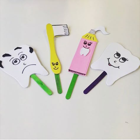 tooth puppet  |   Crafts and Worksheets for Preschool,Toddler and Kindergarten Dental Health Preschool Crafts, Dental Health Crafts, Dental Health Preschool, Dental Health Activities, Sikat Gigi, Worksheets For Preschool, Health Activities, Puppet Crafts, Health Ideas