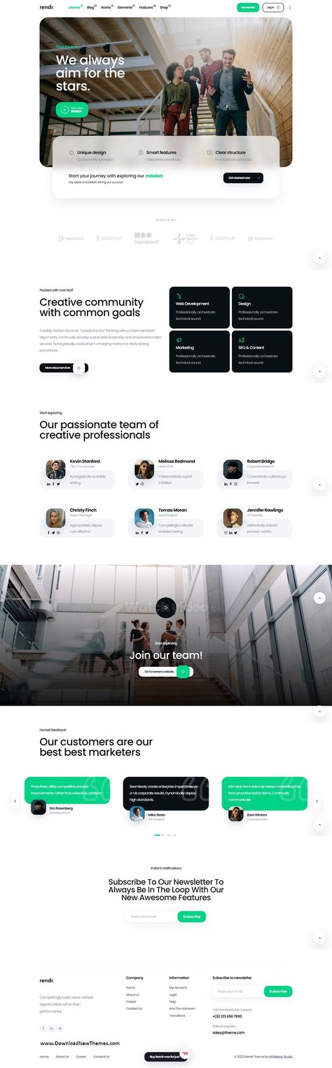 Rendr - Tech Startup & Business WordPress Theme Accountant Website Design, Fintech Website Design, Bank Website Design, Investment Website Design, Tech Web Design, Finance Website Design, Technology Website Design, Tech Website Design, Data Website