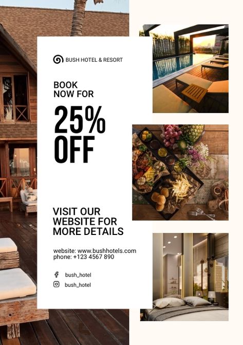 Hotels Poster Design, Hotel Offers Design, Hotel Advertising Design Poster, Hotel Offer Poster, Hotel Poster Design Creative, Luxury Hotel Poster Design, Hotel Flyer Design Inspiration, Hotel Promotion Ideas, Hotel Poster Design Graphics