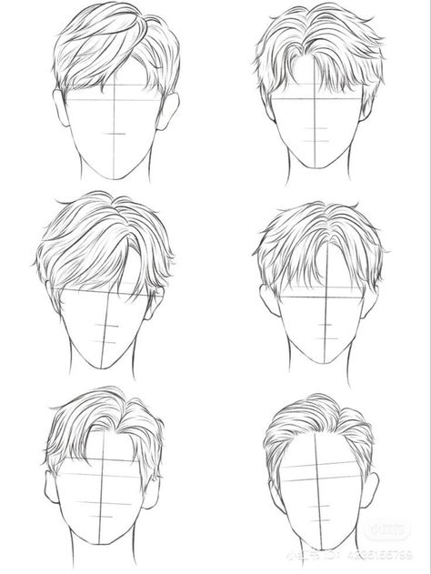 Boy Hair Drawing, Hair Styles For Men, Boy Sketch, Pelo Anime, Drawing Hair Tutorial, Anime Boy Hair, Hair Sketch, Anime Boy Sketch, Body Sketches