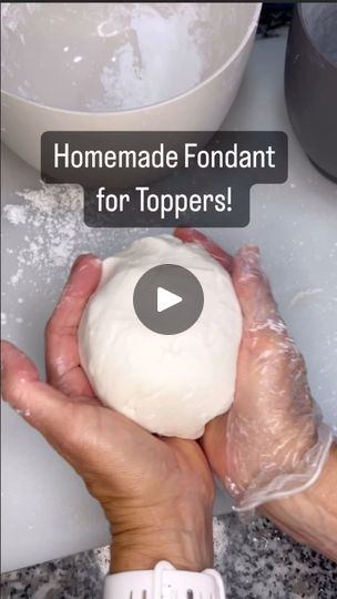 22K views · 1.3K reactions | Homemade Marshmallow Fondant is so much better tasting than most store brands (am I right?) 

Recipe:

16oz marshmallows (use a quality brand) 
1/2 cup crisco plus more to grease the bowl
4 TBL water 
2 pound bag powdered sugar 

Easy!

I halved the recipe in this video. 

You CAN mix store bought fondant in with it to make it a little more stretchy for covering cakes etc. but it works great by itself for toppers.

Any questions about this homemade fondant? 

Happy Pucking! 

#bentycakes #cakepucks #marshmallowfondant | The Original CakePuck! | Mellowdy · Golden How To Work With Fondant, Best Homemade Fondant Recipe, Homemade Fondant Recipe, Homemade Fondant Recipes, Homemade Marshmallow Fondant, Butter Recipes Homemade, Homemade Fondant, Homemade Marshmallow, Fondant Recipe