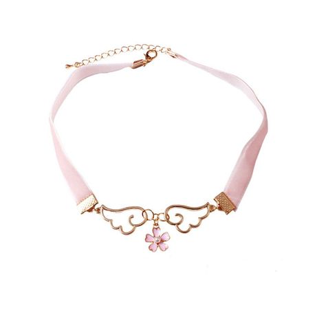 PRICES MAY VARY. Title: cosplaywho Cardcaptor Sakura Star Wings Girls Pink Choker (Sakura). Product Type: Departments > Girls > Jewelry > Necklaces & Pendants Sakura Necklace, Star Wings, Cherry Blossom Necklace, Moon Choker, Girls Choker, Winged Girl, Pink Choker, Kawaii Jewelry, Girl Jewelry