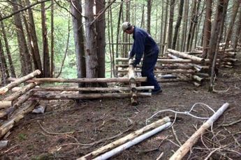 Cerca Natural, Log Fence, Rustic Garden Fence, Split Rail Fence, Rustic Fence, Natural Fence, Rail Fence, Building A Fence, Farm Fence