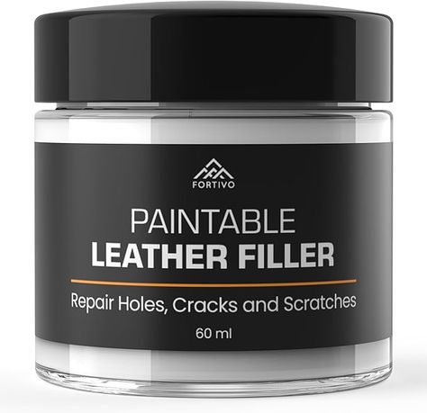 Leather Repair for Tears and Holes - Leather Scratch Repair - Easy Step-by-Step Guide- Leather Repair Gel - White - 60 mL Leather Repair, Leather Dye, Diy Renovation, Leather Furniture, Colored Leather, Scrapbook Crafts, Leather Care, Leather Patches, Leather Items