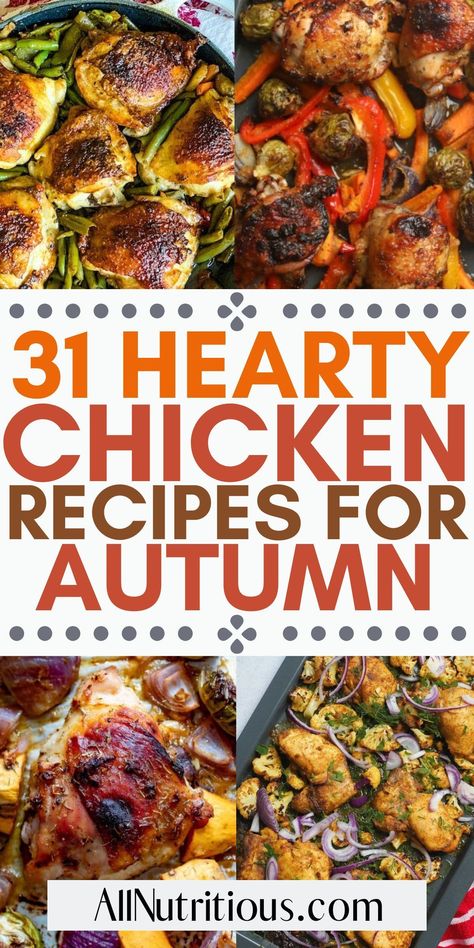 Fall Harvest Dinner, Fall Chicken Recipes, Baked Chicken Cutlets, Slow Cooker Chicken Stew, Harvest Dinner, Hearty Chicken, Chicken Sweet Potato, Fall Dinner Recipes, Recipes For Dinner