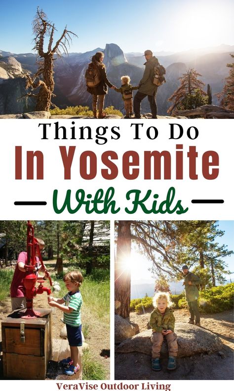 Yosemite National Park is loaded with things to do for kids from easy hikes, to amazing waterfalls, to living history, and nature exploration. It's as if Yosemite National Park was made for kids! #nationalparks #usnationalparks #yosemite #california #familytravel Yosemite With Kids, Yosemite Summer, Yosemite Sequoia, California With Kids, Yosemite Trip, Poppy Tattoo, Yosemite Park, California Destinations, National Park Vacation