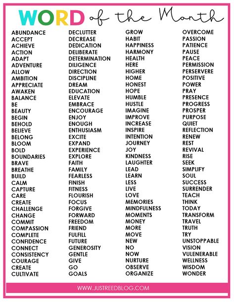 One Word Challenge, Quotes For Each Month Of The Year, Words Of The Year 2024, Word Of The Year Ideas 2023, Word Of The Week Ideas, Word Of The Month Ideas, One Word Ideas, Word Of The Year 2023, One Word Resolution