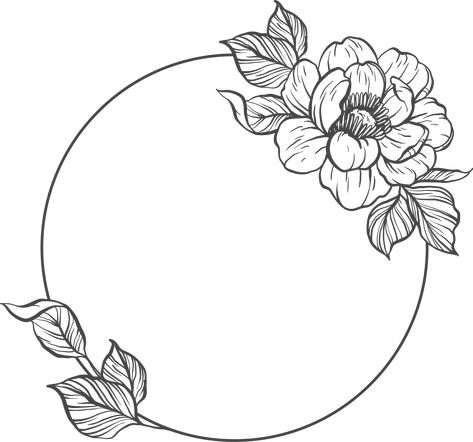 Rose Flower Frame, Flower Clipart Png, Tattoos 2024, Shape Vector, Circle Drawing, Flower Watch, Shapes Images, Round Flower, Transparent Image