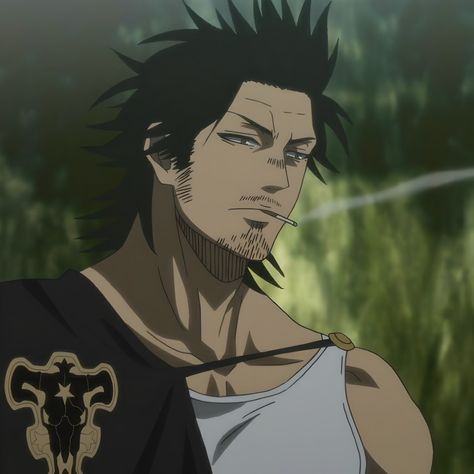 Yami Sukehiro Icon, Top Anime Characters, Yami Sukehiro, Anime Black Clover, رورونوا زورو, Clover Tattoos, Black Clover Manga, Animation Art Sketches, Anime Black