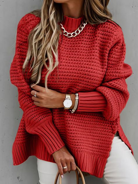 Red long coat