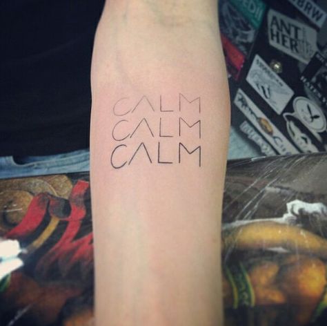 Stay calm tattoo