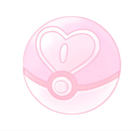 Pokemon Love Ball, Love Ball Pokemon, Pokemon Pink Aesthetic, Fairy Pokemon Aesthetic, Sylveon Widget, Pink Pokemon Icon, Cute Pink Pokemon, Pokeball Aesthetic, Pink Pokemon Aesthetic