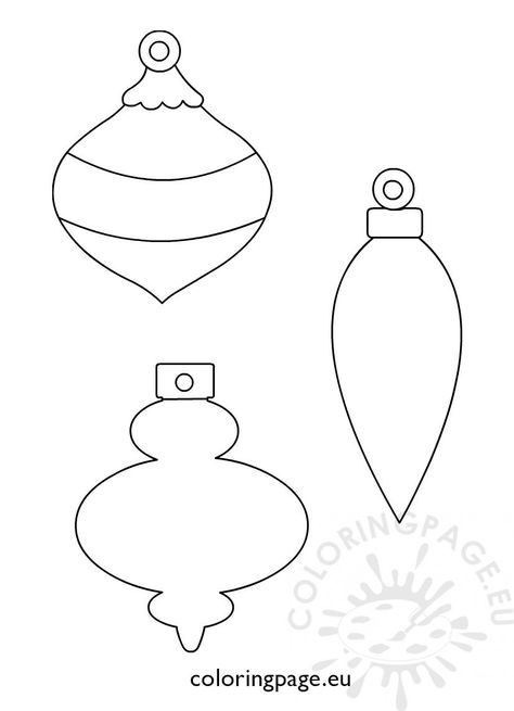 3 Christmas printable ornament shapes – Coloring Page Ornament Shapes Free Printable, How To Draw Christmas Ornaments, Christmas Ornament Shapes, Christmas Shapes Templates, Ornament Template Free Printable, Christmas Ornament Printable, Ornament Coloring Pages, Ornament Coloring, Ornament Shapes