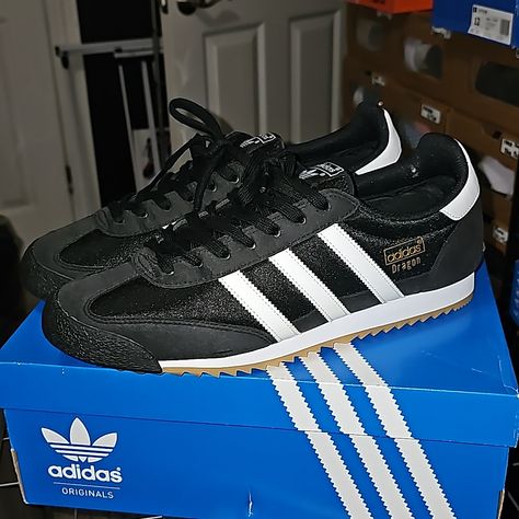 New Adidas Dragon Og (Bb1266) Black/White Mens 12 W/ Original Box Adidas Dragon, Adidas Originals Shoes, Box Color, Adidas Men, Adidas Originals, Athletic Shoes, Original Box, Size 12, Black White