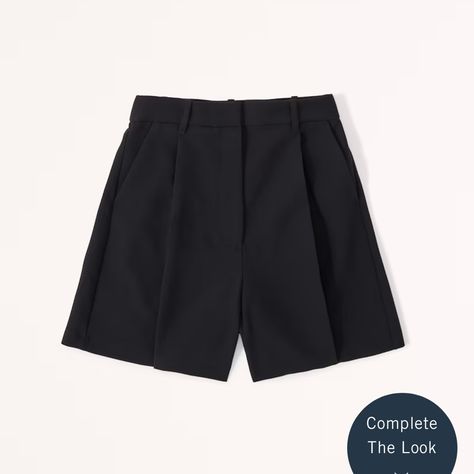 Brand New With Tags Abercrombie Ultra High Rise Tailored Shorts In Black Size Xxs. No Issues Just Waited Too Long To Return. They Are A True Black Like The Stock Images Cuffed Denim Jeans, Leopard Shorts, Mom Denim, Abercrombie Jeans, Black High Waisted Shorts, Chambray Shorts, Abercrombie And Fitch Shorts, Low Rise Shorts, Tailored Shorts