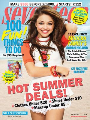 .. Modern Family Sarah Hyland, Workout Hairstyles, Teen Magazine, Frizz Free Hair, Sarah Hyland, Celebrity Workout, Seventeen Magazine, Women Magazines, Fun Quizzes