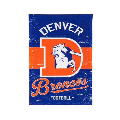 Nfl Flag, Denver Bronco, Nfl Broncos, House Flag Pole, Football Artwork, Denver Broncos Logo, Broncos Logo, Denver Broncos Football, Flag Display