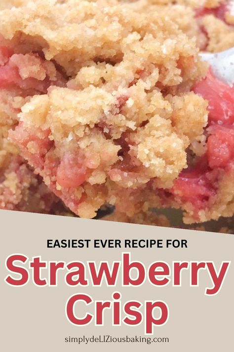 Frozen Strawberry Cobbler, Strawberry Crisp Recipe Crumble, Frozen Strawberry Desserts, Homemade Crisps, Strawberry Crisp Recipe, Frozen Strawberry Recipes, Fruit Cobbler Recipe, Banana Crumble, Fruit Crisp Recipe