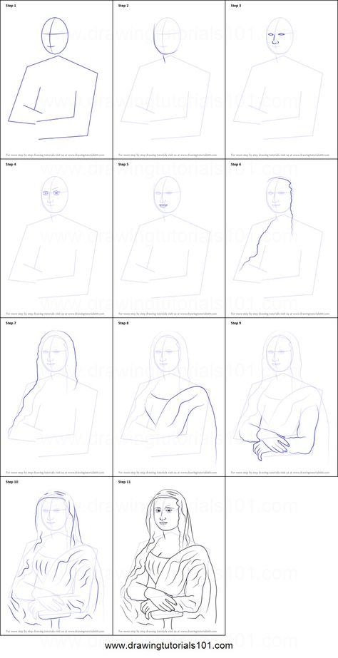 How To Paint The Mona Lisa, How To Draw Mona Lisa Step By Step, How To Draw Mona Lisa, Mona Lisa Drawing Sketch, Mona Lisa Watercolor, Monalisa Sketch, Mona Lisa Sketch, Monalisa Painting, Paintings Step By Step