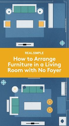 How to Arrange Furniture in a Living Room With No Foyer | You can fake one with your choice of clever work-around. The idea is to create a pause before the seating area. Check out two solutions. How To Arrange Furniture, Arrange Furniture, Family Friendly Living Room, Entry Furniture, Living Room Furniture Layout, Living Room Layout, Living Room Furniture Arrangement, Living Room Arrangements, Foyer Decorating