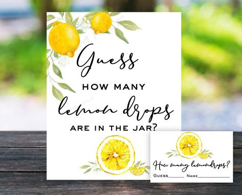 Trivia Party, Camping Birthday Invitations, Lemon Themed Party, Lemon Themed Bridal Shower, Ladies Tea, Woodland Baby Shower Decorations, Lemon Drops, Bridal Shower Inspo, Wedding Shower Themes