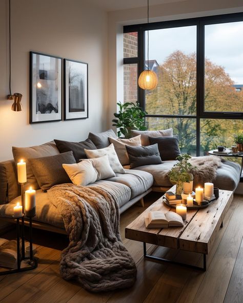 living room decor ideas Family Friendly Living Room, Earthy Living Room, Cozy Living Room Design, Living Room Warm, Apartment Living Room Design, Inspire Me Home Decor, Living Room Decor Ideas, Living Room Scandinavian, Brown Living Room