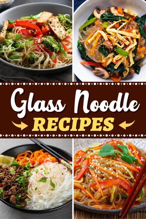 Your family will love these glass noodle recipes! From stir-fry to soup to salad, these Asian recipes are such a delight! Hawaiian Glass Noodle Recipes, Glass Noodles Aesthetic, Asian Chicken Noodle Soup Recipe, Somen Noodle Salad, Japanese Glass Noodle Recipes, Asian Shrimp Noodle Recipes, Chinese Glass Noodle Recipes, Korean Rice Noodle Recipes, Thai Glass Noodle Recipes