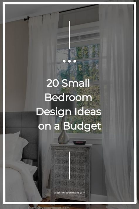 20 Small Bedroom Design Ideas on a Budget Remodel Small Bedroom, Beautiful Small Bedroom Ideas, How To Design A Small Bedroom, How To Decorate A Bedroom On A Budget, Inexpensive Bedroom Makeover, Redecorate Bedroom On A Budget, Small Master Bedrooms, Bedroom Design On A Budget, Budget Bedroom Makeover