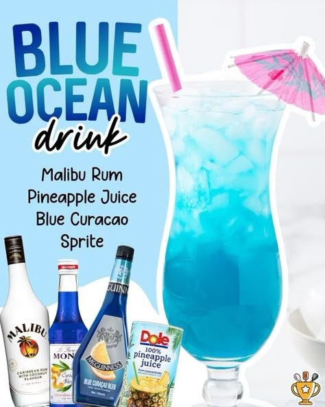 Dive into Refreshment: Sip on the Vibrant Blue Ocean Drink and Ride the Wave of Flavor! | Best Blog Recipes | NewsBreak Original Blue Ocean Drink Recipe, Blue Balls Drink, Blue Ocean Drink, Blue Cocktail Recipes, Blue Summer Drink, Ocean Water Drink, Ocean Drink, Blue Alcoholic Drinks, Blue Hawaiian Drink