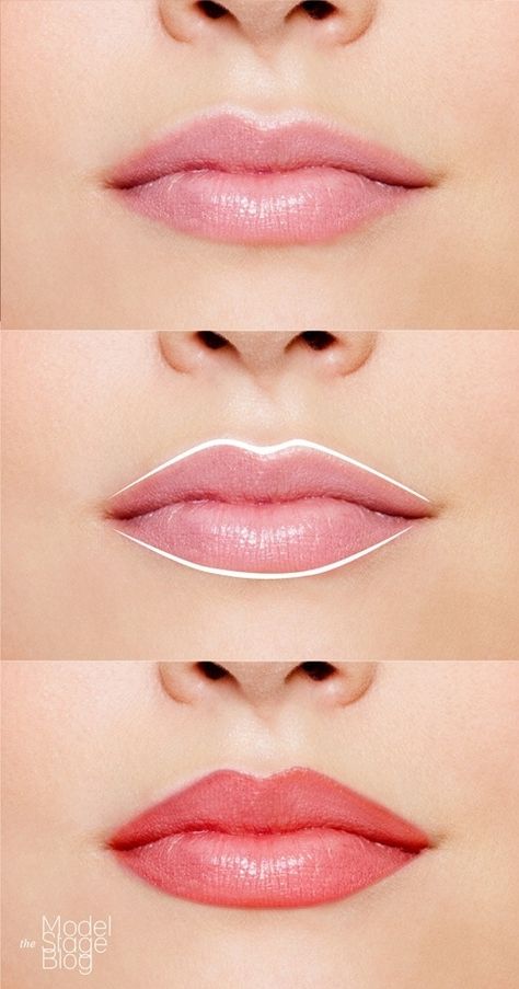 Make uneven lips symmetrical with liner. | 17 Easy Ways To Make Your Lips Look Perfect Uneven Lips, Permanente Make-up, Lip Contouring, Lip Shapes, How To Apply Lipstick, Lipstick Shades, Makeup Techniques, Permanent Makeup, Your Lips