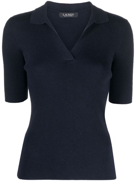 Polo Sweaters Women, Polo Jumper, Ralph Lauren Pullover, Sweater Vest Women, Cotton Poplin Shirt, Knitted Tops, Polo Sweater, Short Sleeved Sweaters, Knit Cotton