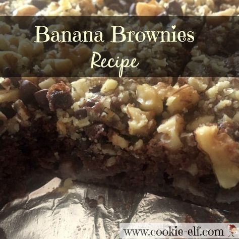 Banana Brownies recipe ... a great way to use ripe bananas! Use Ripe Bananas, Boxed Brownie Recipes, Ghirardelli Brownie Mix, Banana Recipes Easy, Brownie Mix Recipes, Banana Bread Brownies, Ripe Banana Recipe, Chocolate Banana Bread Recipe, Easy Brownie