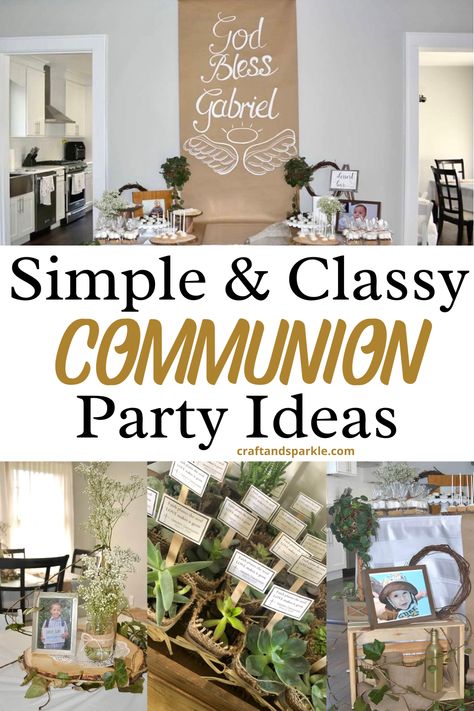 First Communion Party Ideas, Communion Table Decorations, Communion Party Ideas, Decoration Communion, Communion Centerpieces, Communion Party Favors, Communion Table, Confirmation Party, Holy Communion Party