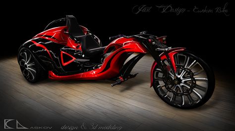 CLASSIC TRIKE design on Behance Trike Chopper, Goldwing Motorcycles, Monster Bike, Vw Trike, Custom Motorcycles Harley, Custom Trikes, Мотоциклы Cafe Racers, Custom Street Bikes, Motorised Bike