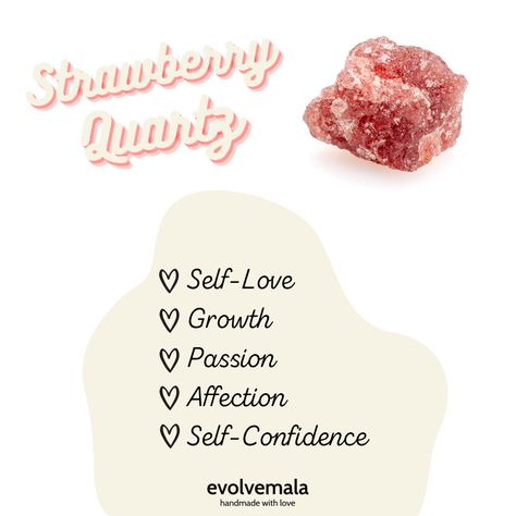 Strawberry Meaning, Strawberry Quartz Crystal Meaning, Strawberry Quartz Meaning, Quartz Healing Properties, Rose Quartz Properties, Strawberry Png, Crystal Healing Chart, Inner Witch, Strawberry Roses