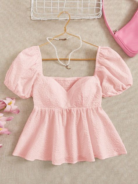 Trendy Tops For Women Casual, Pink Blouses Outfit, Teacher Fits, Light Pink Blouses, Simple Frocks, Fashion Top Outfits, Dressing Style, Trendy Dress Outfits, Trendy Fashion Tops