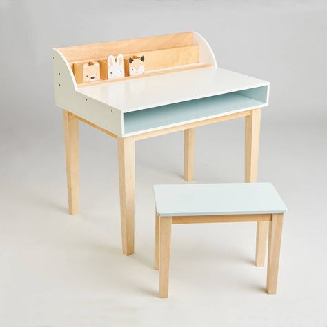 Child's desk and stool set - part of our eco friendly children's furniture range.   . Art And Craft Activities, Childrens Desk, Desk Dimensions, Kids Desk Chair, Desk Size, Desk And Chair, Beautiful Desk, Kids' Desk, Kid Desk