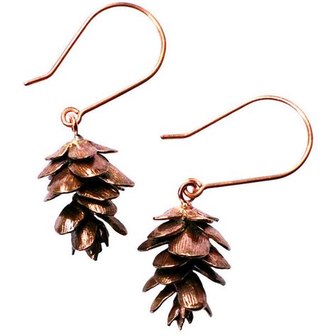 Pinecone Earrings, Bronze Earrings, Bronze Jewelry, Jewelry Handmade, Jewelry Inspiration, Jewelry Box, Jewelry Accessories, Jewelry Design, Jewelry Earrings