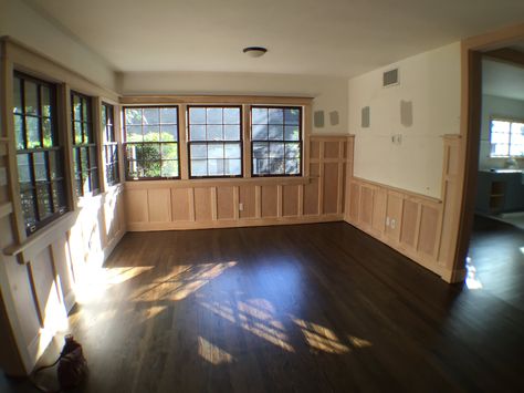 Before and After: Adding DIY Character to a California Craftsman Craftsman Style Woodwork, Adding Craftsman Details To Interior, Craftsman Entryway Ideas, Craftsman Entryway, Craftsman Foyer, Craftsman Style Trim, Craftsman Style Kitchens, California Craftsman, Craftsman Home Interiors