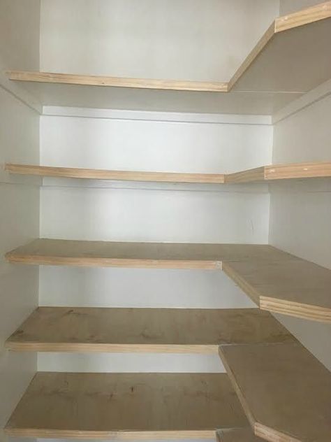 Diy Pantry Shelves, Pantry Redo, Pantry Renovation, Pantry Closet Design, Pantry Layout, Diy Pantry Organization, Pantry Room, Pantry Shelves, Pantry Remodel