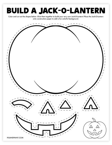 Lantern Printable, Halloweenpyssel Barn, Moldes Halloween, Lantern Template, Halloween Infantil, Halloween Crafts Preschool, Homeschool Preschool Activities, Free Printable Crafts, Lantern Craft