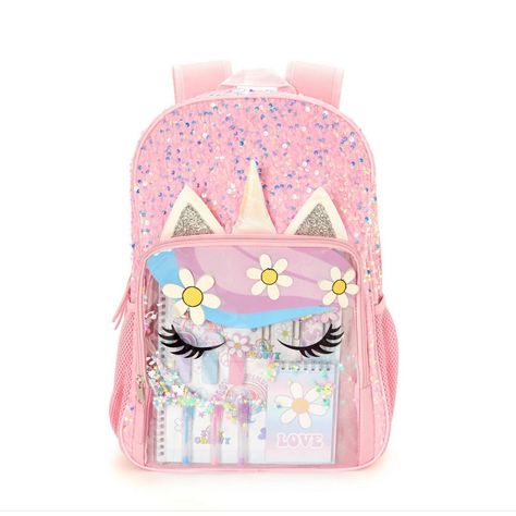 Back To School With This Beautiful Unicorn Backpack For Girls This Unicorn Backpack With Stationary Set Comes With Supplies To Get You Ready For An Amazing School Year Set Includes - 1 Backpack And 18 Pieces Stationary Interior Laptop Sleeve 2 Exterior Side Pockets Adjustable Back Straps And Top Handle Pom Pom Purse, Baby Changing Station, Winnie The Pooh Plush, Unicorn Backpack, Beautiful Unicorn, Binder Clips, Plush Backpack, Stationary Set, Boys Backpacks