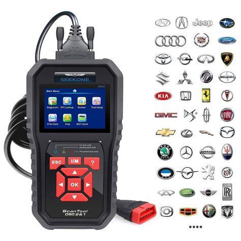 SEEKONE OBD2 Scanner Professional Car OBD II Scanner Auto Diagnostic Fault Code Reader Automotive Check Engine Light Diagnostic EOBD Scan Tool for All OBDII Protocol Cars Since 1996(Enhanced SK860), #Ad #Diagnostic, #Auto, #II, #Reader Auto Diagnostic, Car Scanner, Car Diagnostic, Check Engine Light, Obd2 Scanner, Engine Control Unit, Car Diagnostic Tool, Scanners, Auto Car